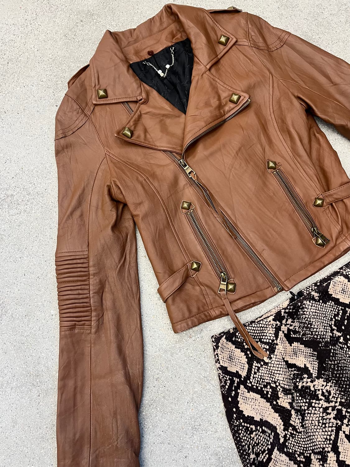 Spirnl girl 라이더 자켓 상품이미지2