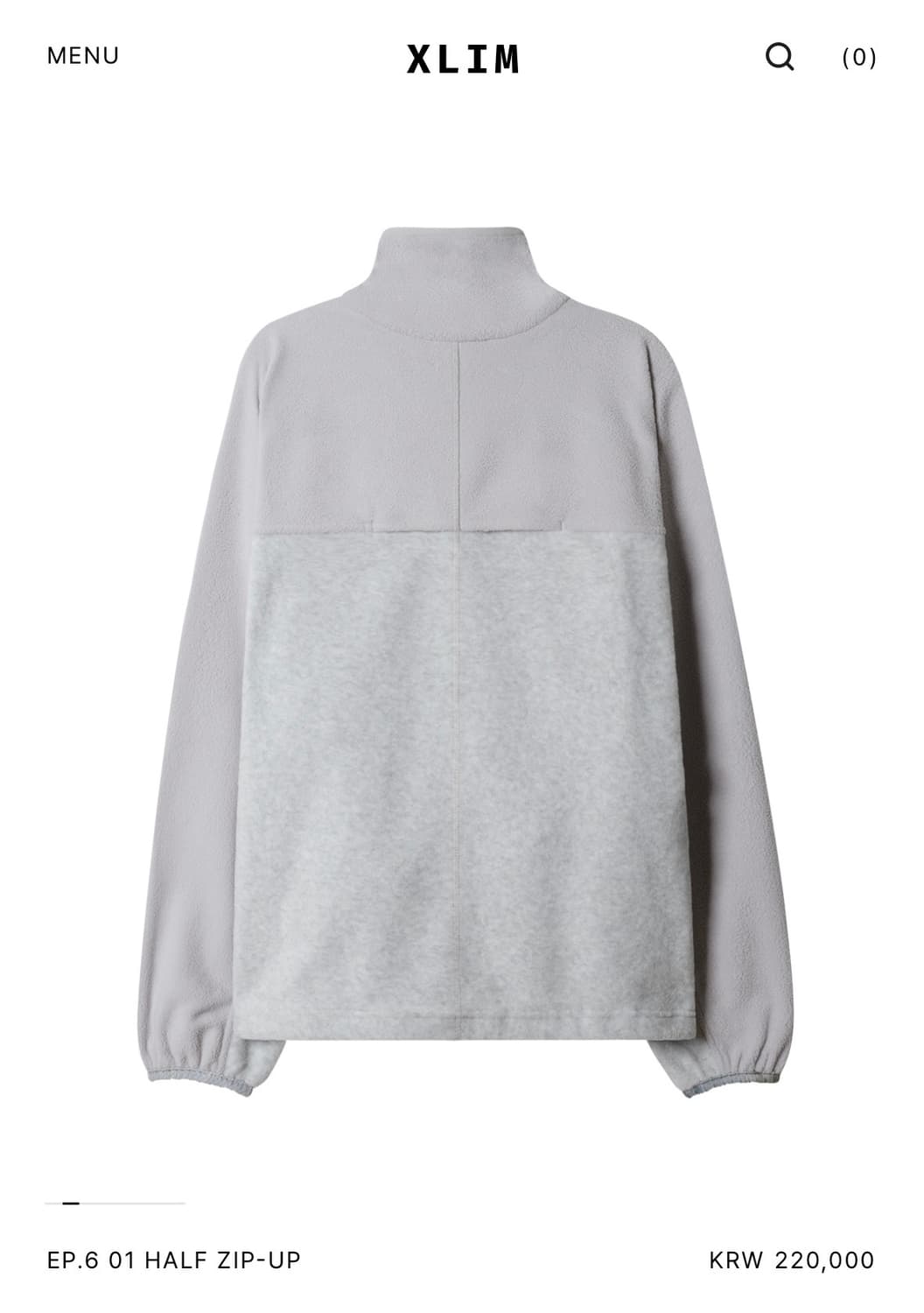 엑슬림EP.6 01 HALF ZIP-UP 상품이미지2