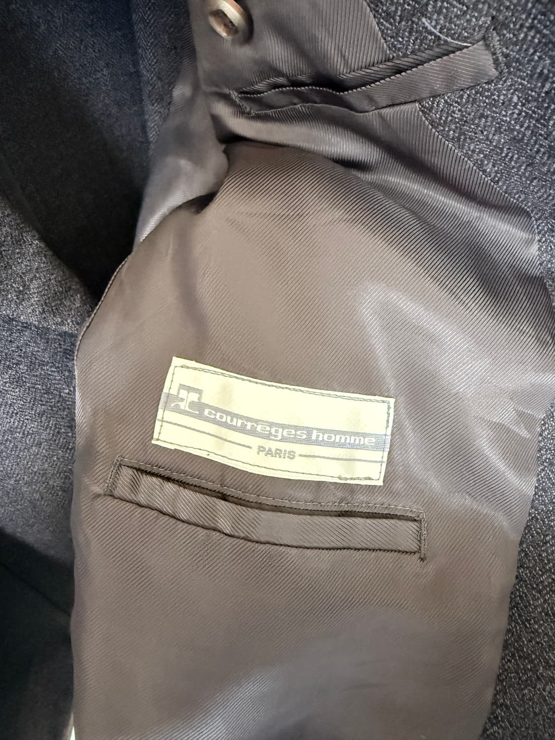 Courreges 꾸레쥬 옴므 트위드 자켓 블레이저 상품이미지3