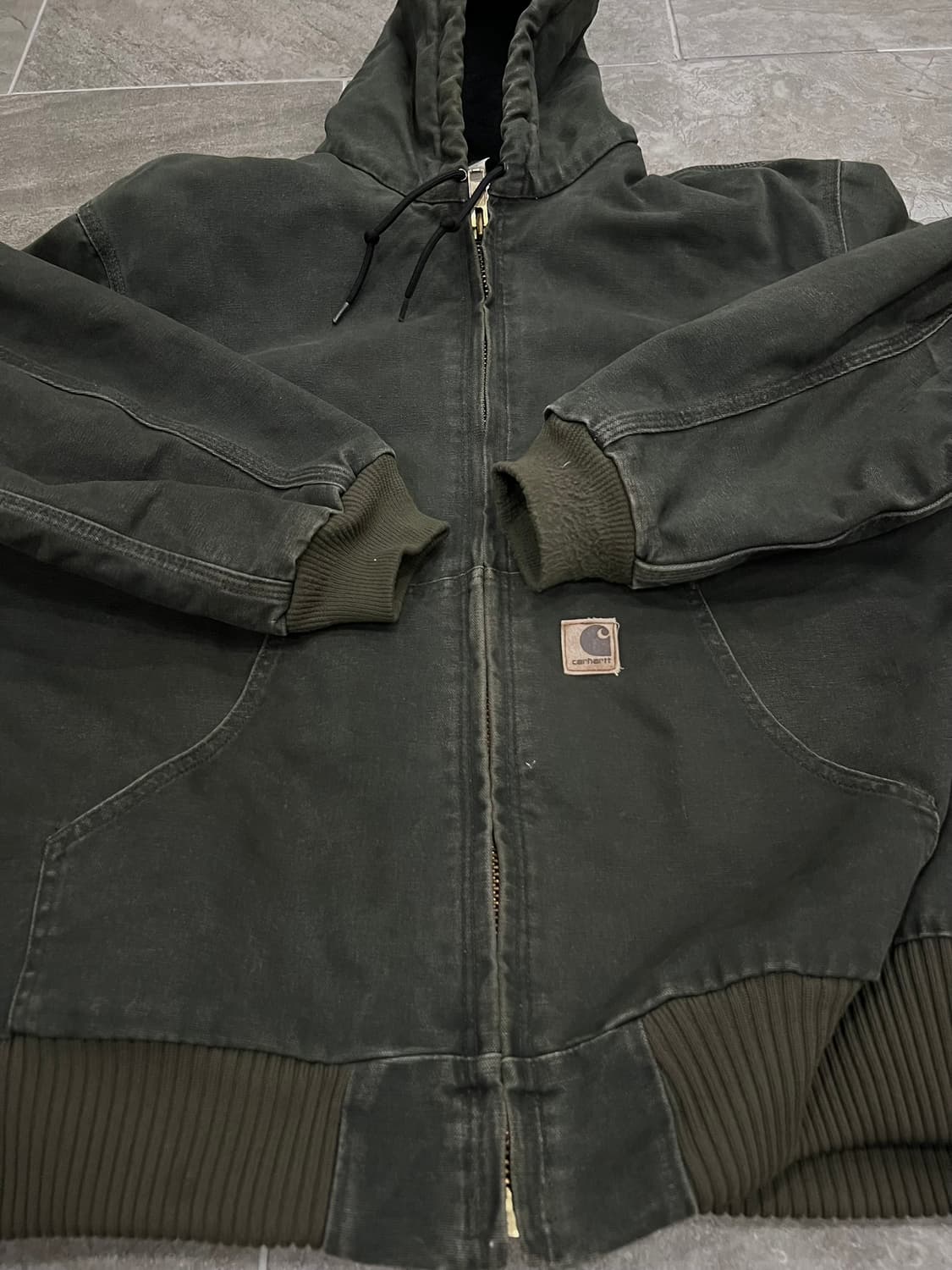 (XL) 칼하트 후드 덕 액티브 자켓 J130 MOS 모스그린 상품이미지6