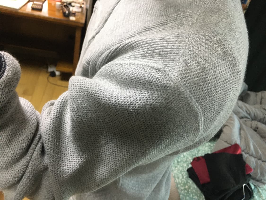 꼼데가르송 옴므 패치워크 코튼 크루넥 스웻 상품이미지3