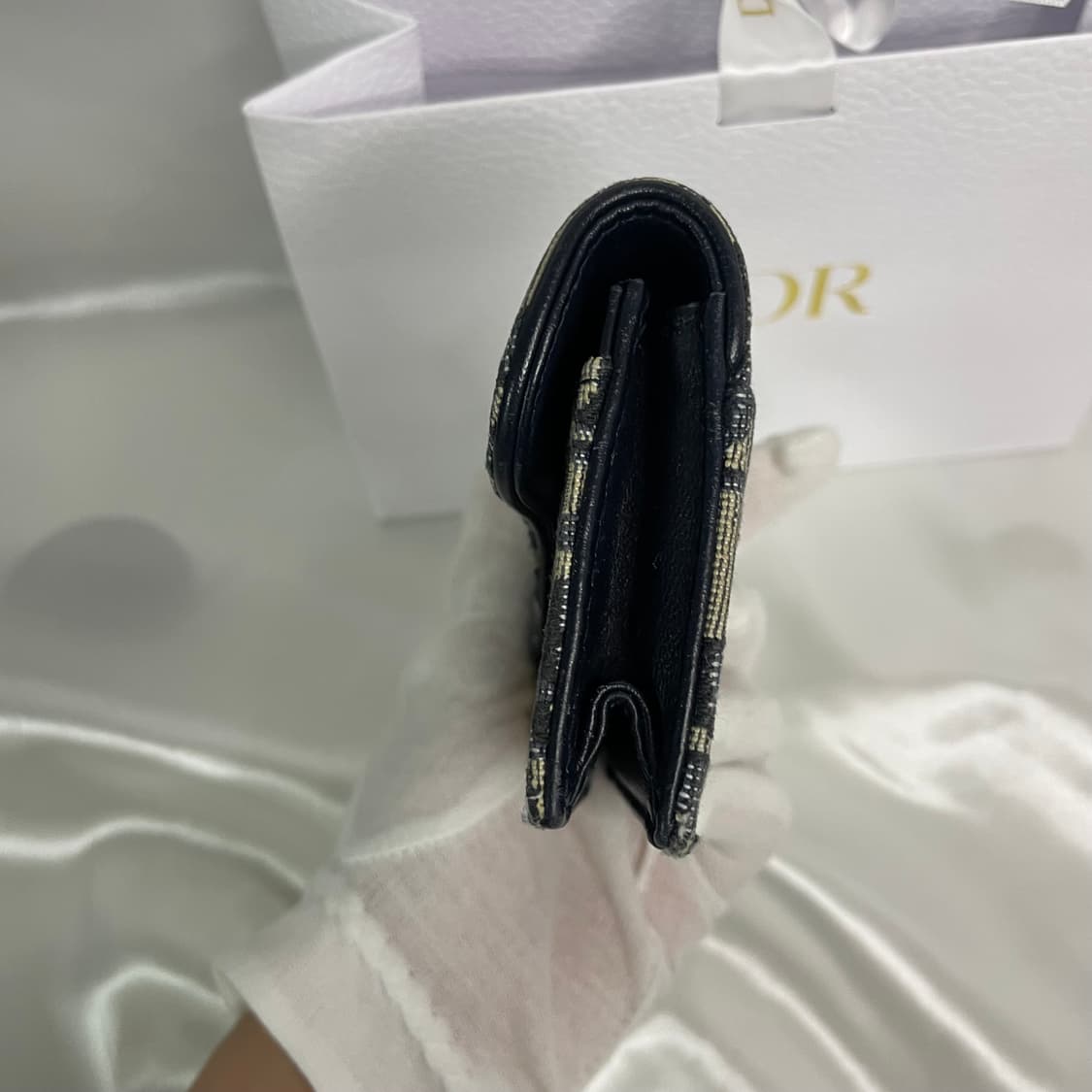 디올 오블리크 새들 카드지갑 A급 쇼핑백포함 상품이미지5