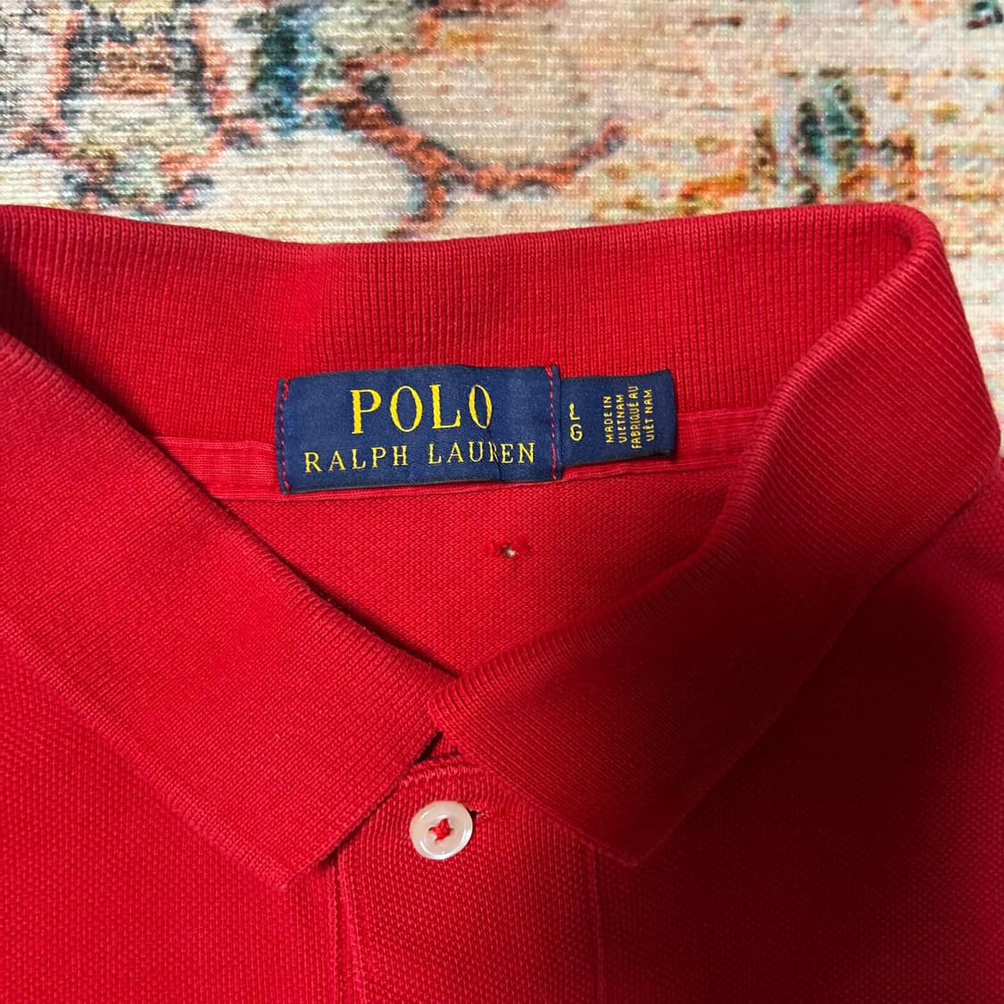 [L] 폴로 랄프로렌 성조기 빅포니 카라 반팔 상품이미지3