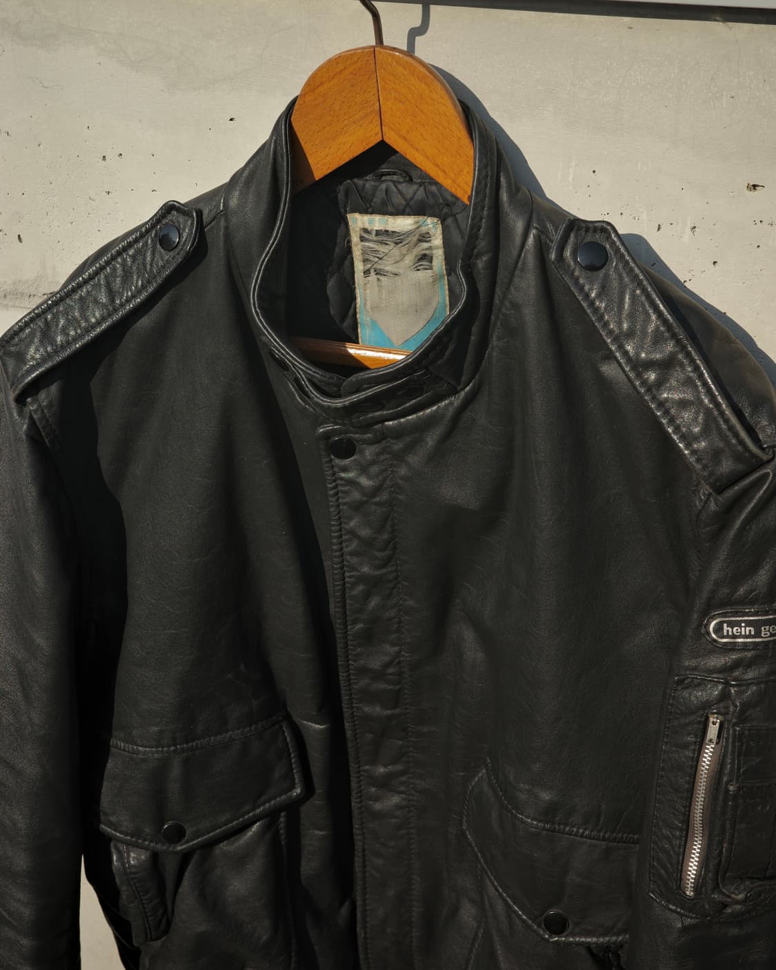 70‘s Hein Gerick 플라이트 타입 모터사이클 레더 자켓 상품이미지2