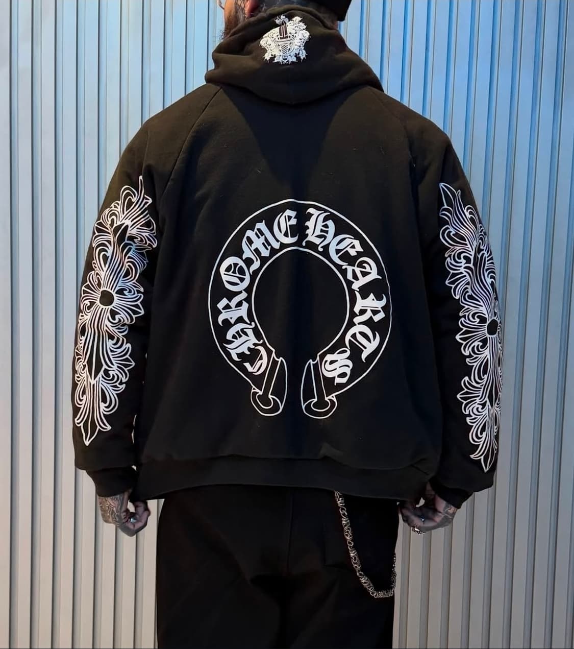 크롬하츠 플로럴 후드티 M (90년대 빈티지) 상품이미지1