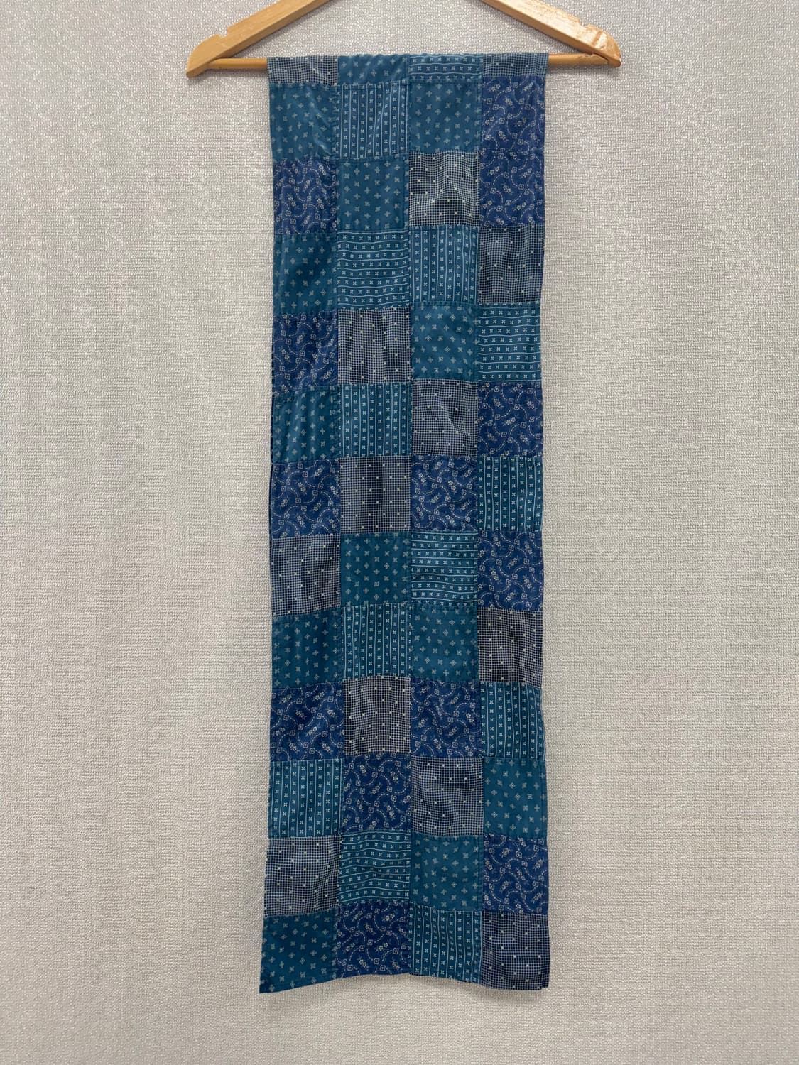 더블알엘 리버시블 인디고 패치워크 스카프 상품이미지1