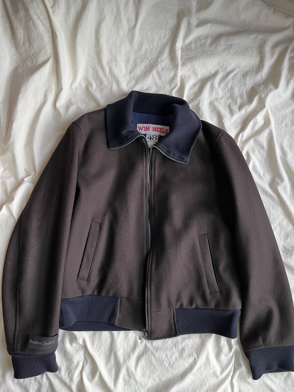 Wim Neels 아카이브 울 봄버 자켓 상품이미지1