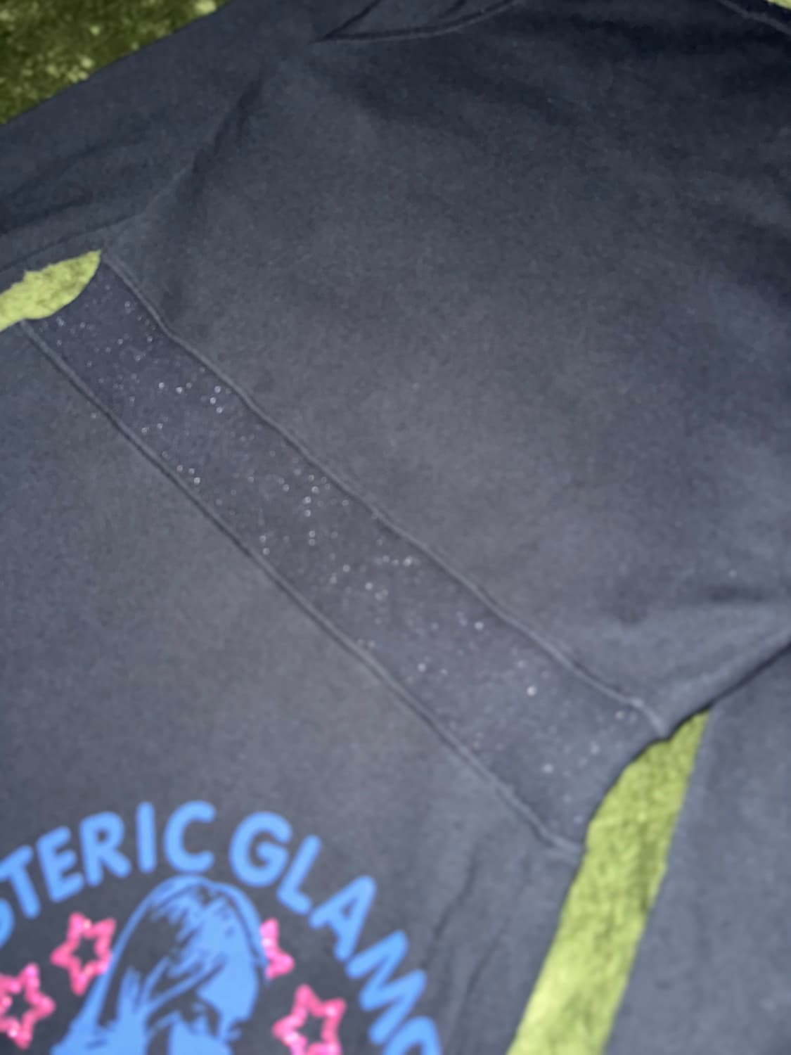 00s 히스테릭 글래머 글리터 로고 롱슬리브 원피스 블랙 상품이미지9