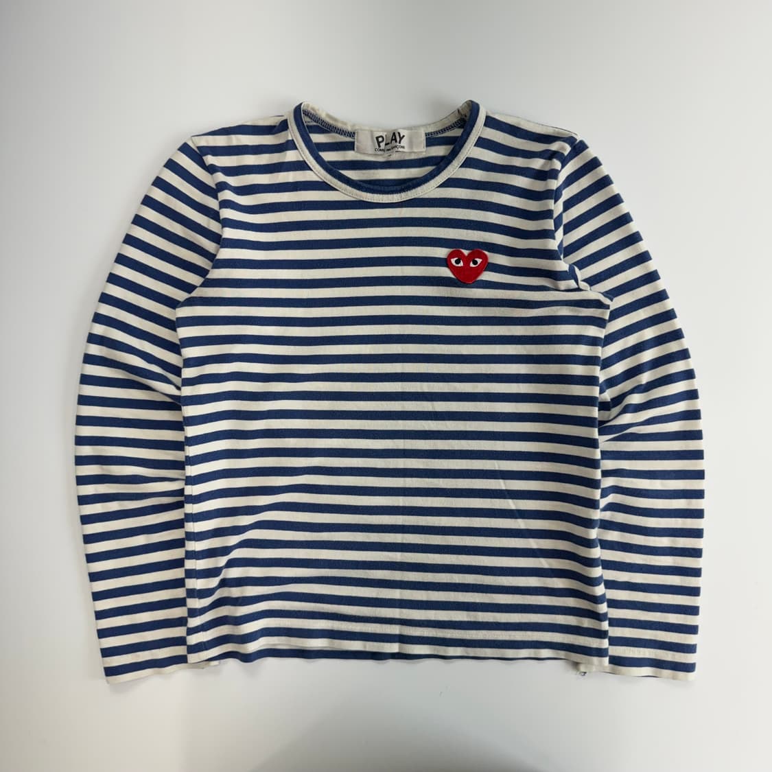 Comme des garcons 꼼데가르송 레드 와펜 스트라이프 티 상품이미지3