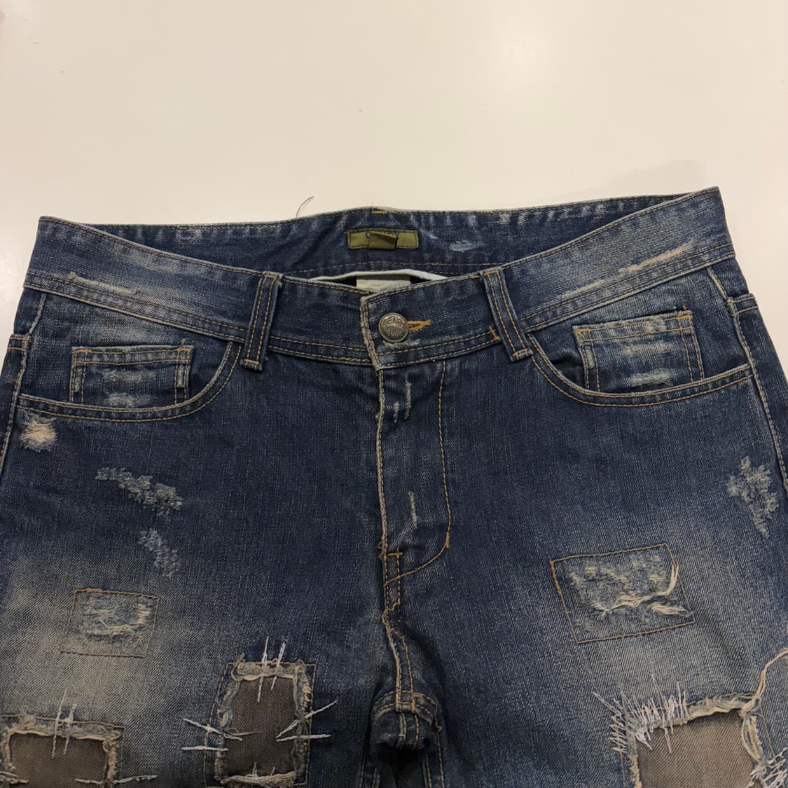 [52] 젠지 옴므 데미지 워싱 청바지 데님 팬츠 B856 상품이미지3