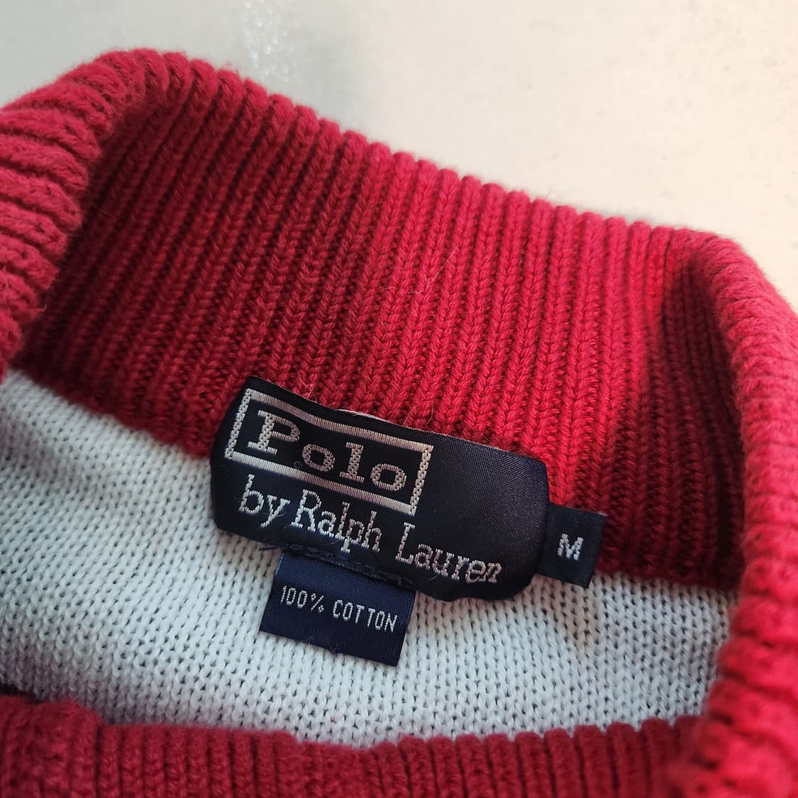 폴로 랄프로렌 페어아일 가디건 레드 크리스마스 상품이미지7