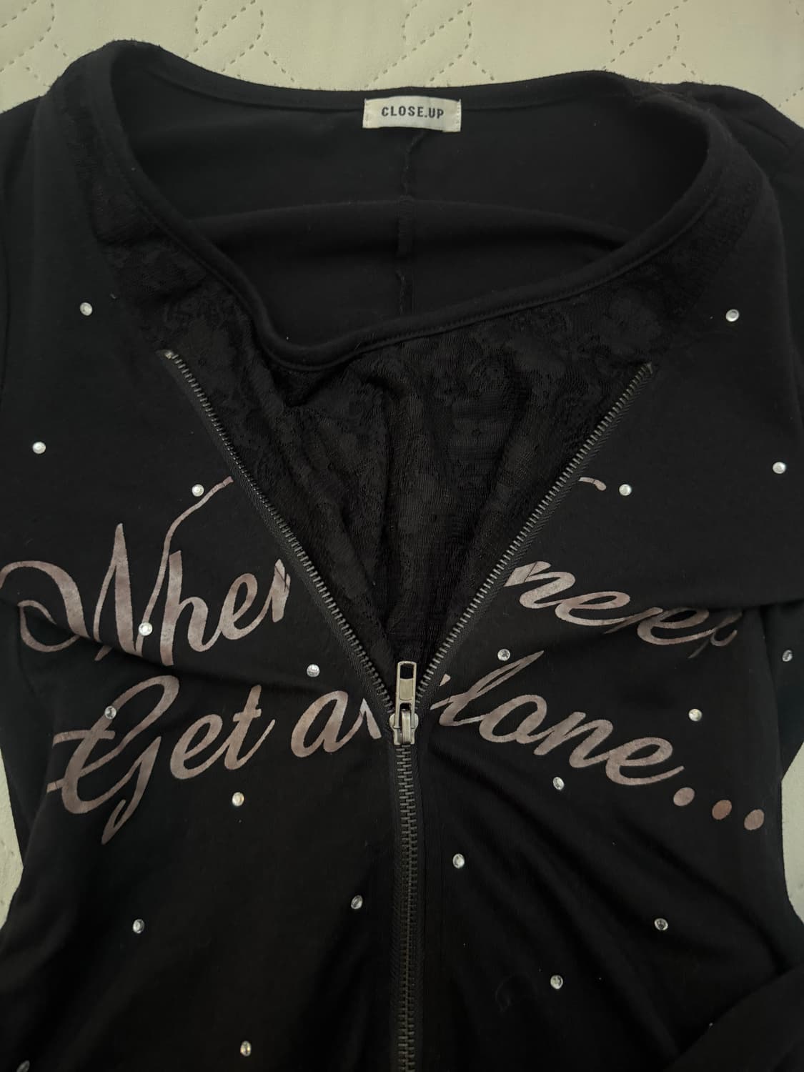 레이스 큐빅 미니 원피스 블랙 상품이미지3