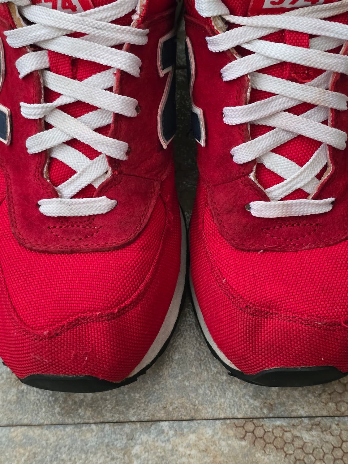 (270)뉴발란스 빈티지 574 레드 네이비  상품이미지10