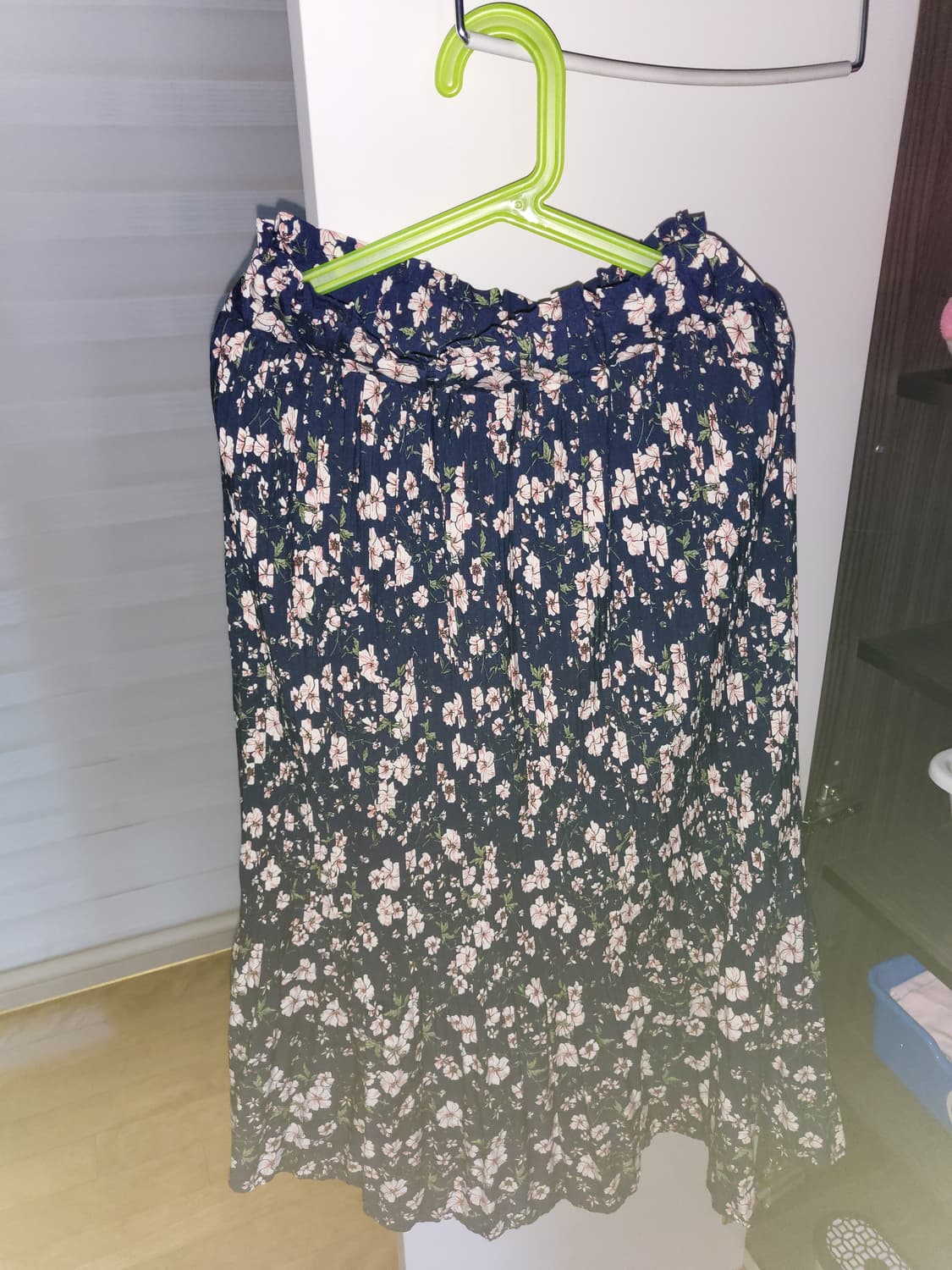 모리걸 꽃무늬 플리스 플라워 스커트 상품이미지1