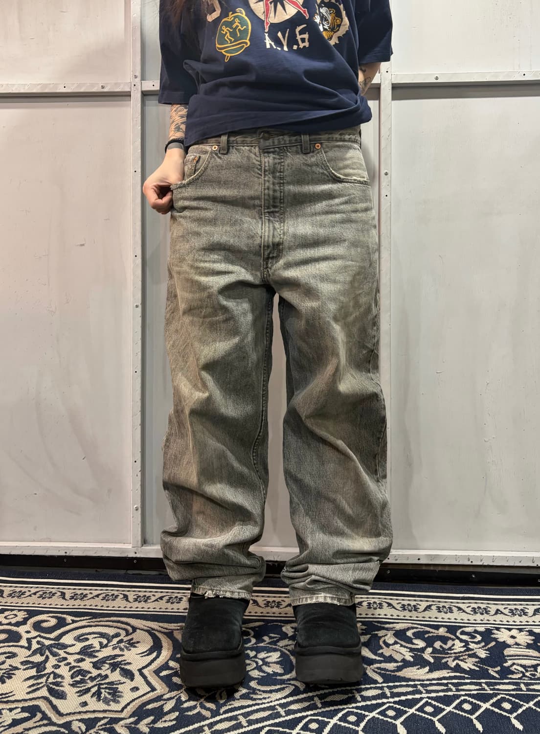 90s LEVIS 727 orange tab denim jeans 상품이미지3