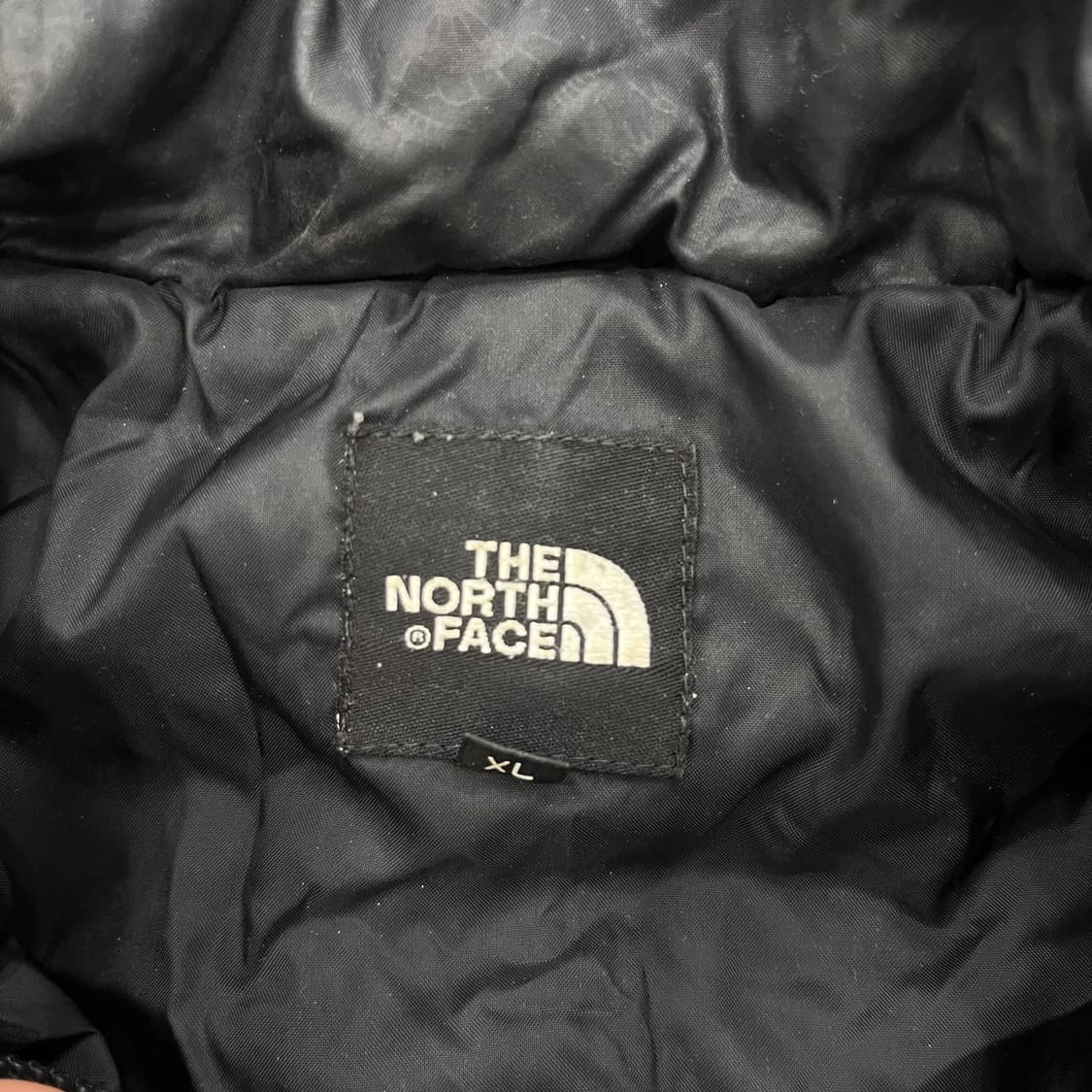 XL 노스페이스 블랙 플라워 패턴 패딩 자켓 상품이미지5