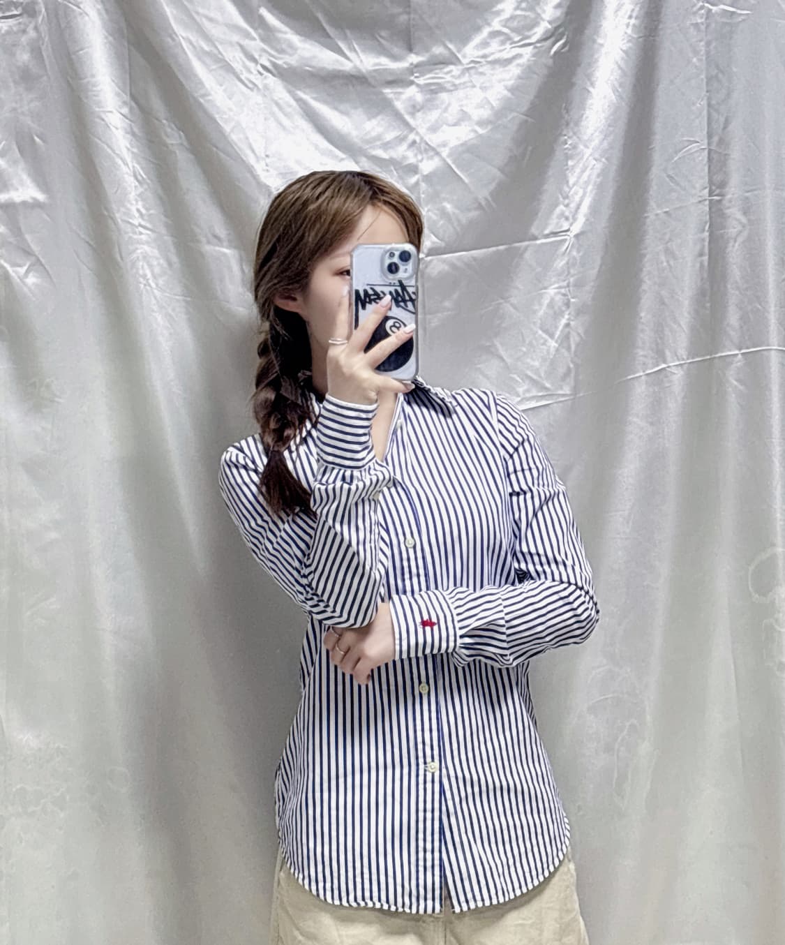 폴로 랄프로렌 스냅 포니로고 스트라이프 셔츠  상품이미지1