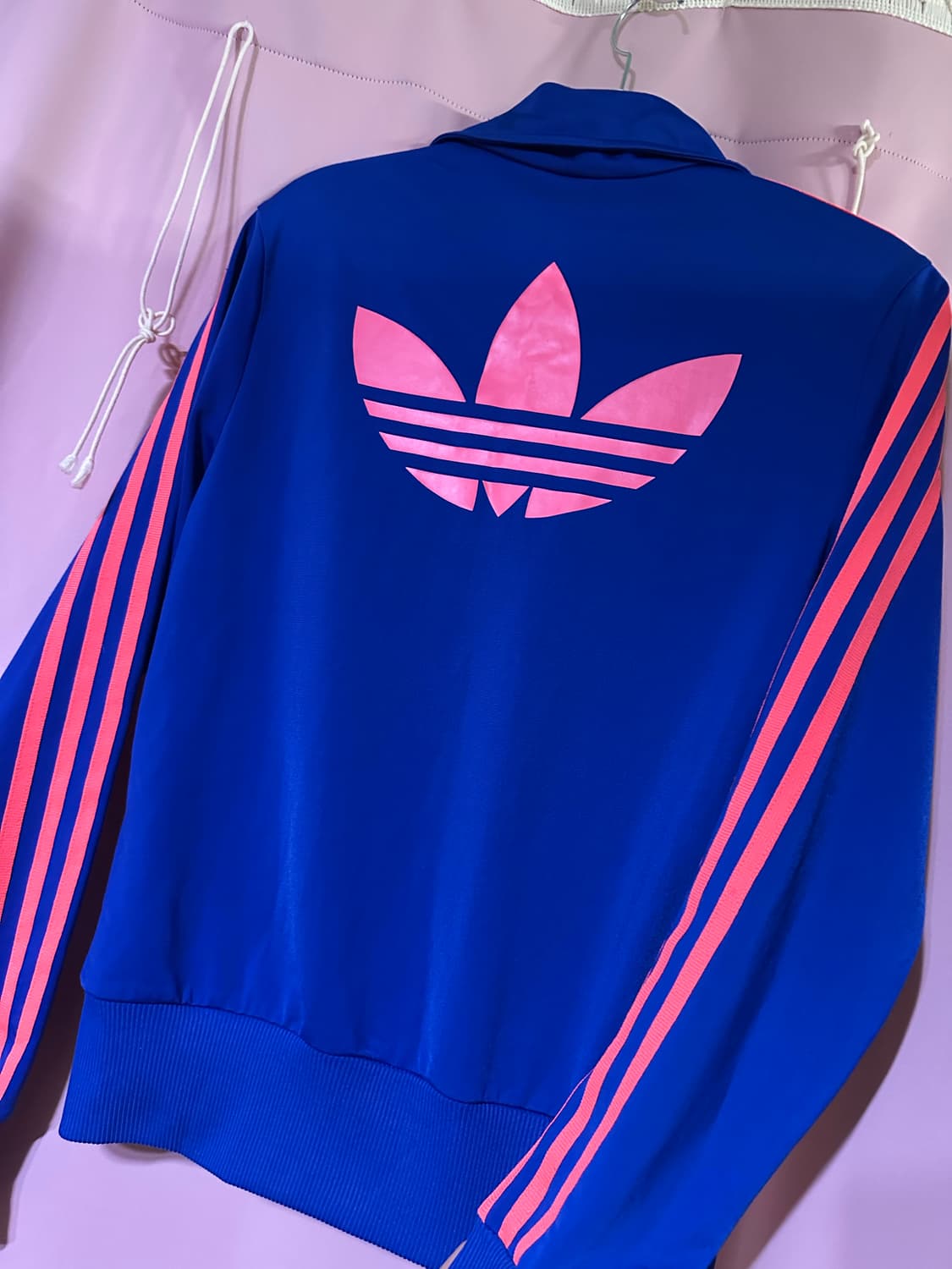 아디다스져지 아디다스 파이어버드 불꽃져지 집업 아디다스 블루 핑크 트랙탑 상품이미지1