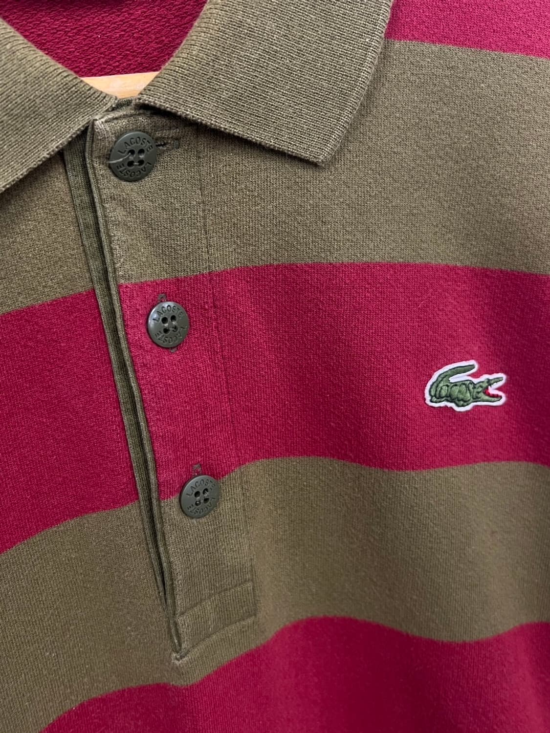 라코스테 스트라이프 빈티지 카라 롱 슬리브 상품이미지4