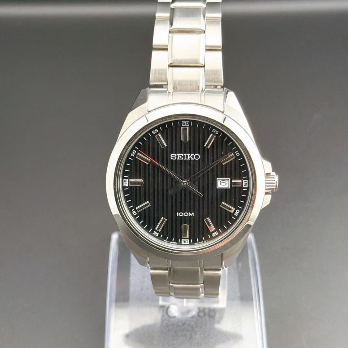 세이코 네오 클래식 블랙 다이얼 남성 메탈 시계 상품이미지2