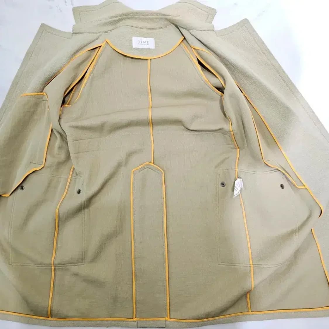 타임(TIME) 린넨 혼방 오버핏 로브 코트 ~66 상품이미지7