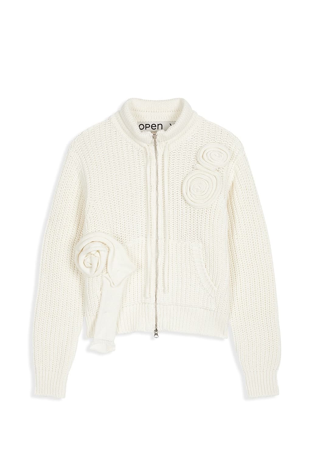 오픈와이와이 니트 집업 상품이미지1