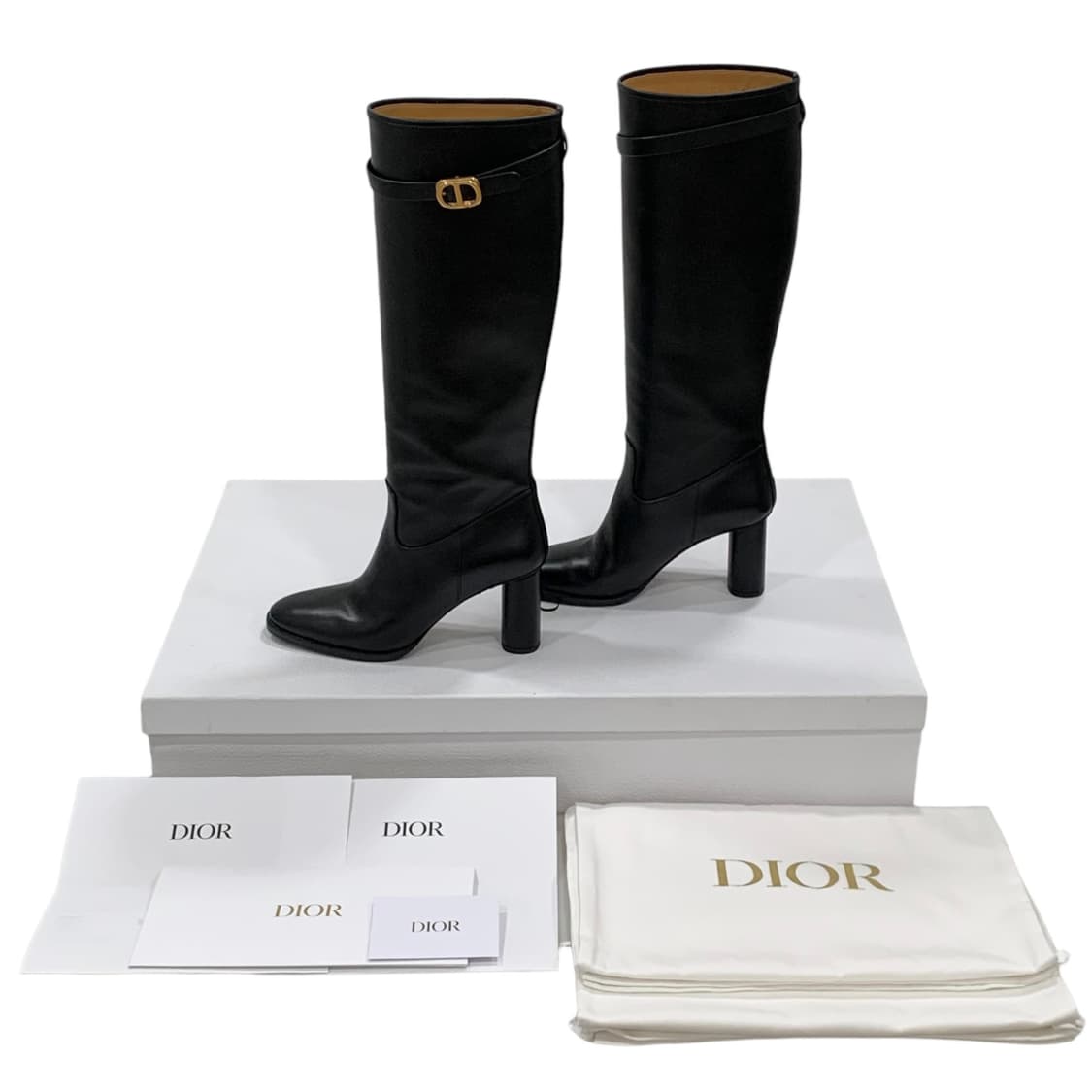 크리스찬 디올 앙프렝뜨 카프스킨 롱 부츠 힐 상품이미지1