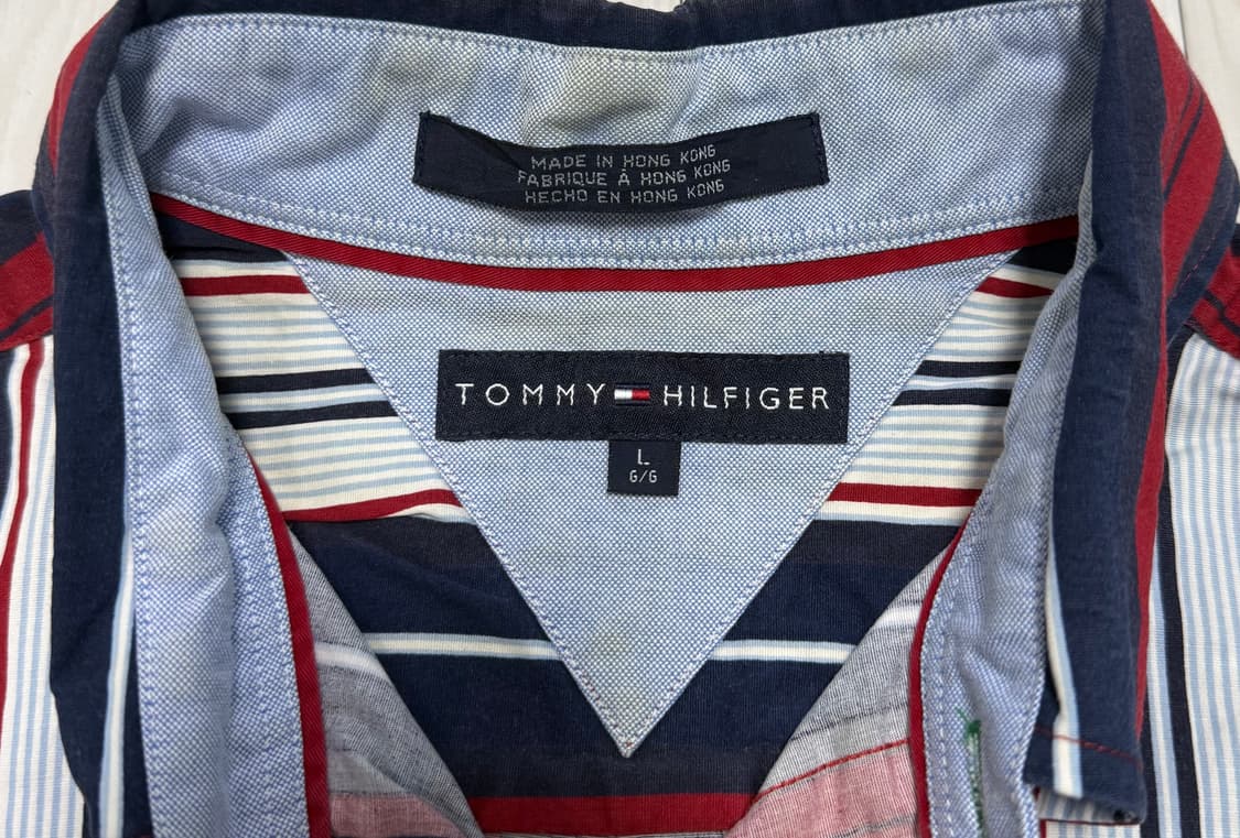 타미힐피거 스트라이프 셔츠 L 상품이미지3