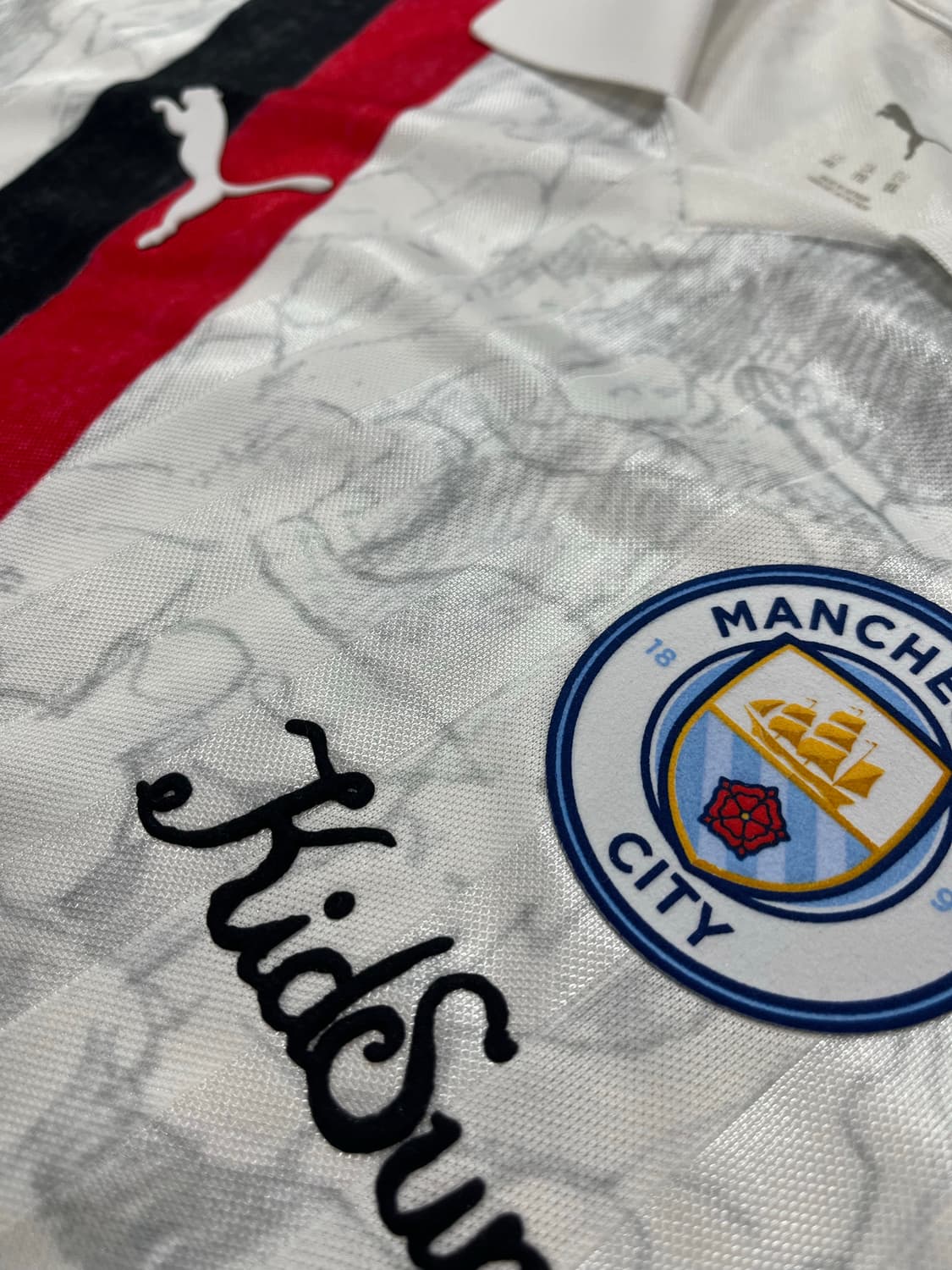 푸마 X 키드슈퍼 맨체스터 시티 FC 클럽월드컵 어웨이 엘링 홀란드 (새 상품이미지7