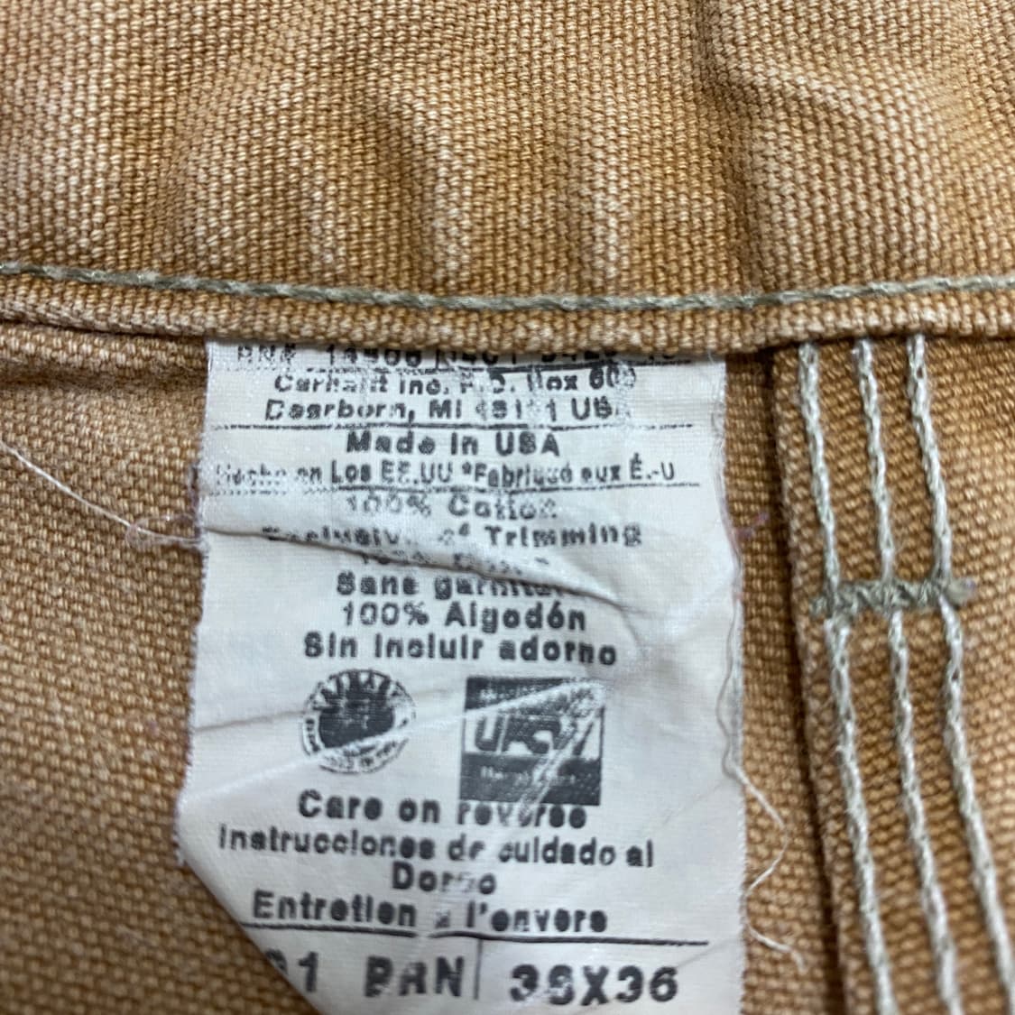 90년대 미제 칼하트 더블니 팬츠 상품이미지8