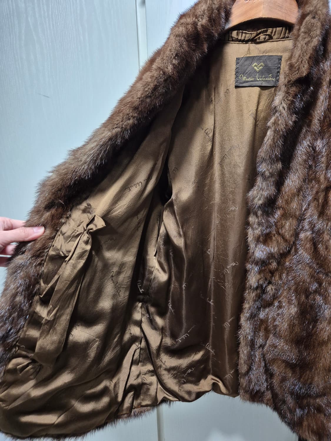 (세일)빈티지 브라운 밍크 퍼 코트 상품이미지8