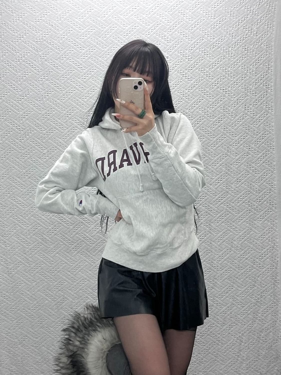 챔피온 올드스쿨 빈티지 캠퍼스 하버드 후드티 XS C09419 상품이미지1