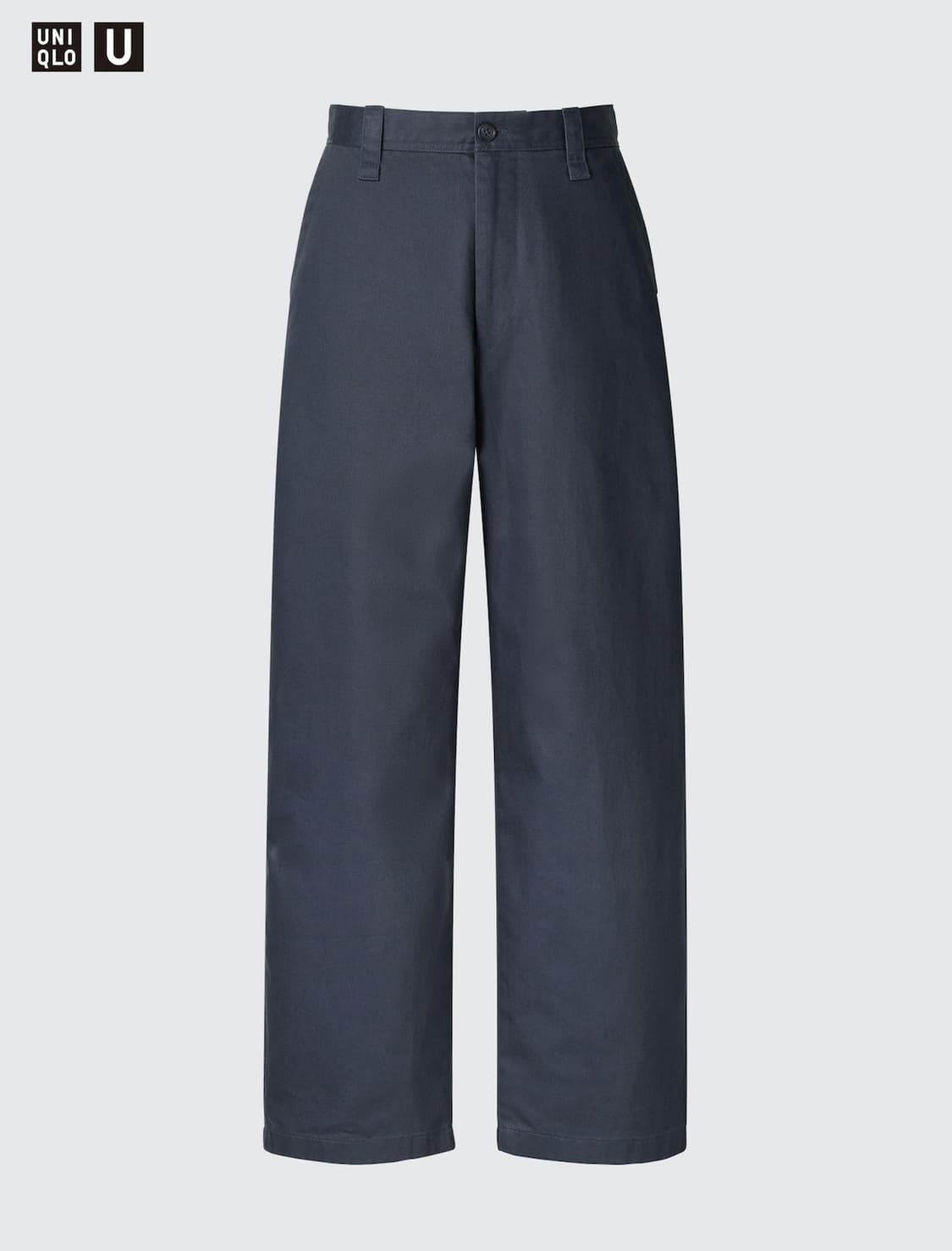 유니클로 uniqlo 와이드 핏 치노팬츠 네이비 상품이미지1