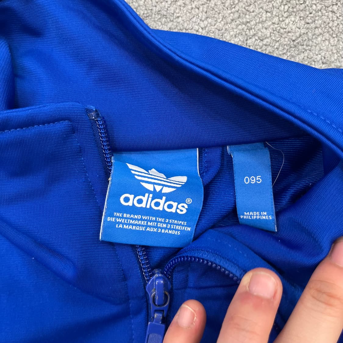 95 아디다스 파이어버드 블루 트랙탑져지 상품이미지5