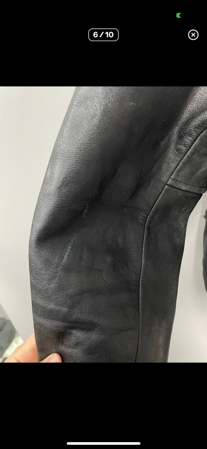 빈티지 블랙 가죽 자켓 A3198 상품이미지6