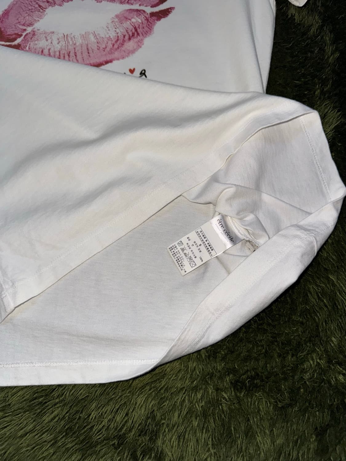 [S] Etre Cecile x Claudia Schiffer 립 티셔츠 상품이미지6