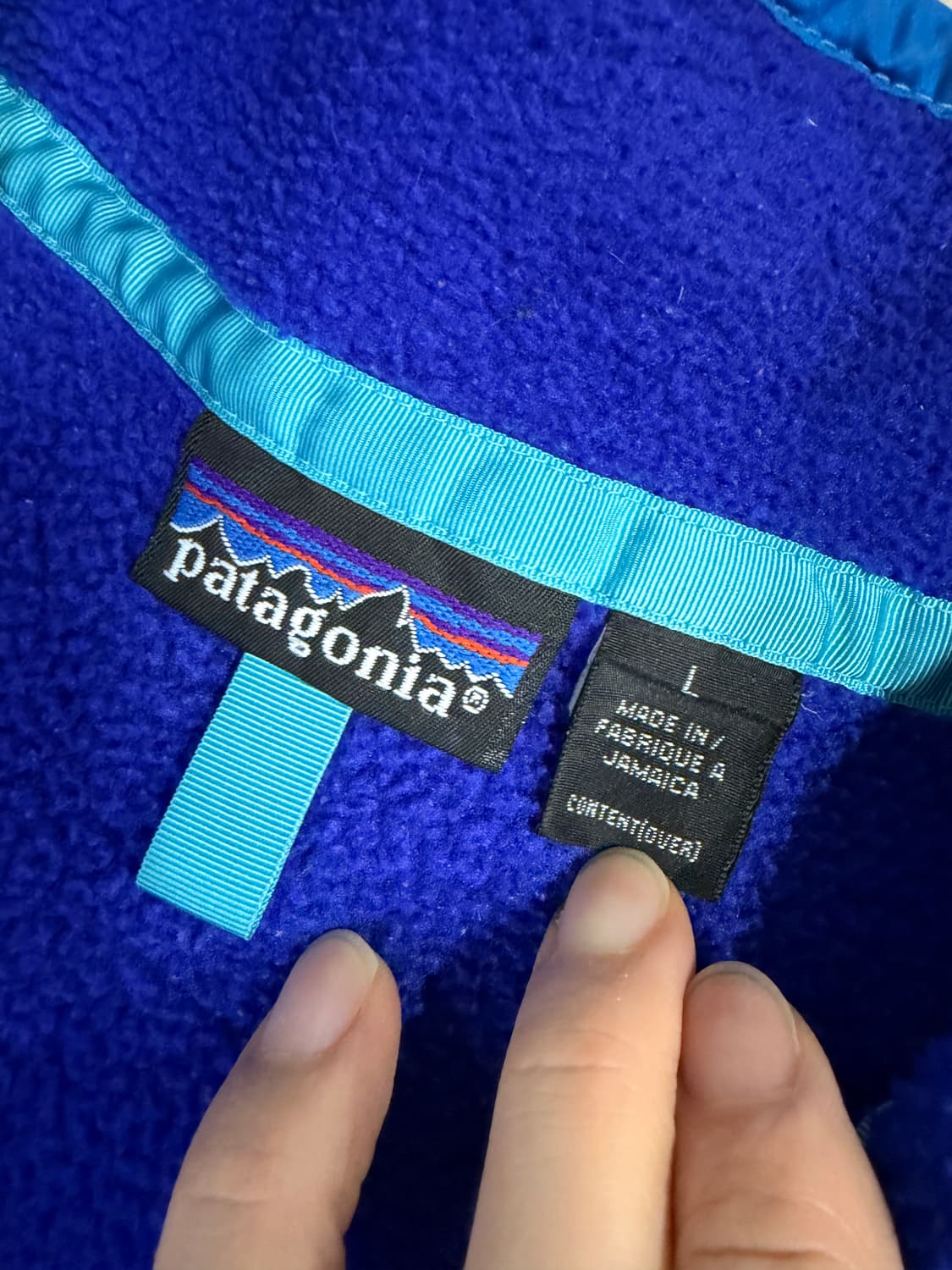90s 파타고니아 신칠라 빈티지 퍼플 블루 상품이미지5