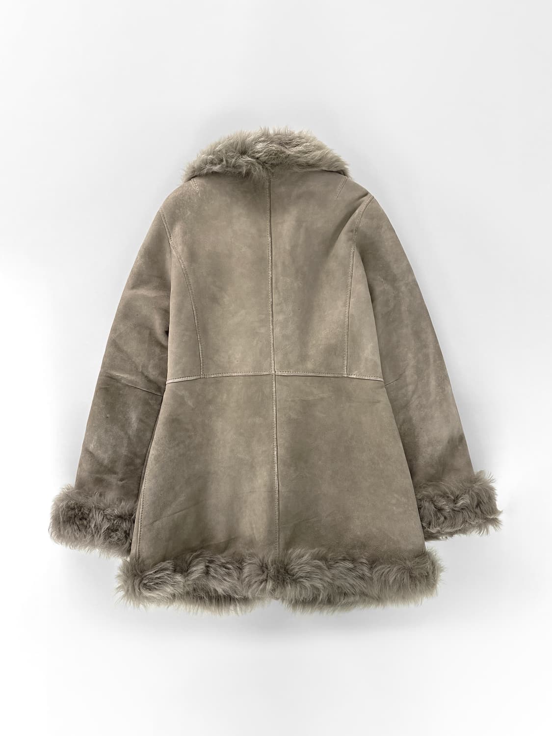 80~90s 빈티지 쉽스킨 시어링 무스탕 코트 상품이미지2