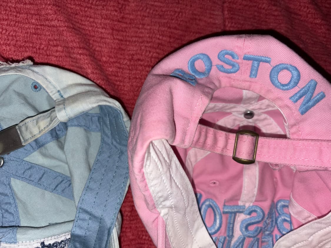 y2k깔 모리걸 아메리칸 빈티지 보스턴 슈팅스타 딸기우유맛 볼캡 모자 상품이미지9