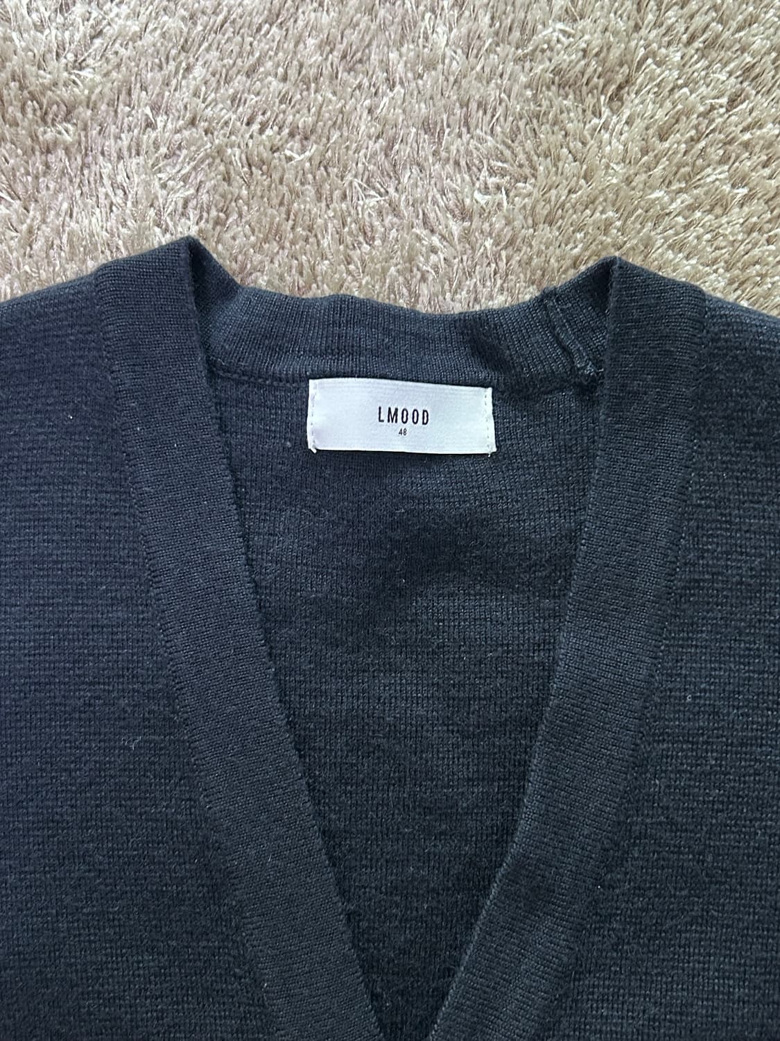 LMOOD crop cardigan navy - 48 (100-105) 상품이미지2