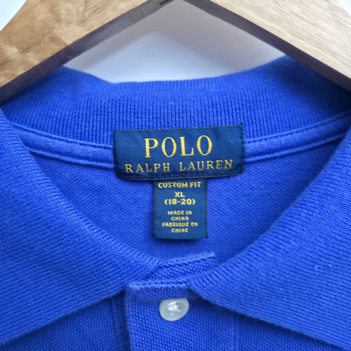 [S] 폴로 랄프로렌 블루 반팔 폴로셔츠 상품이미지5