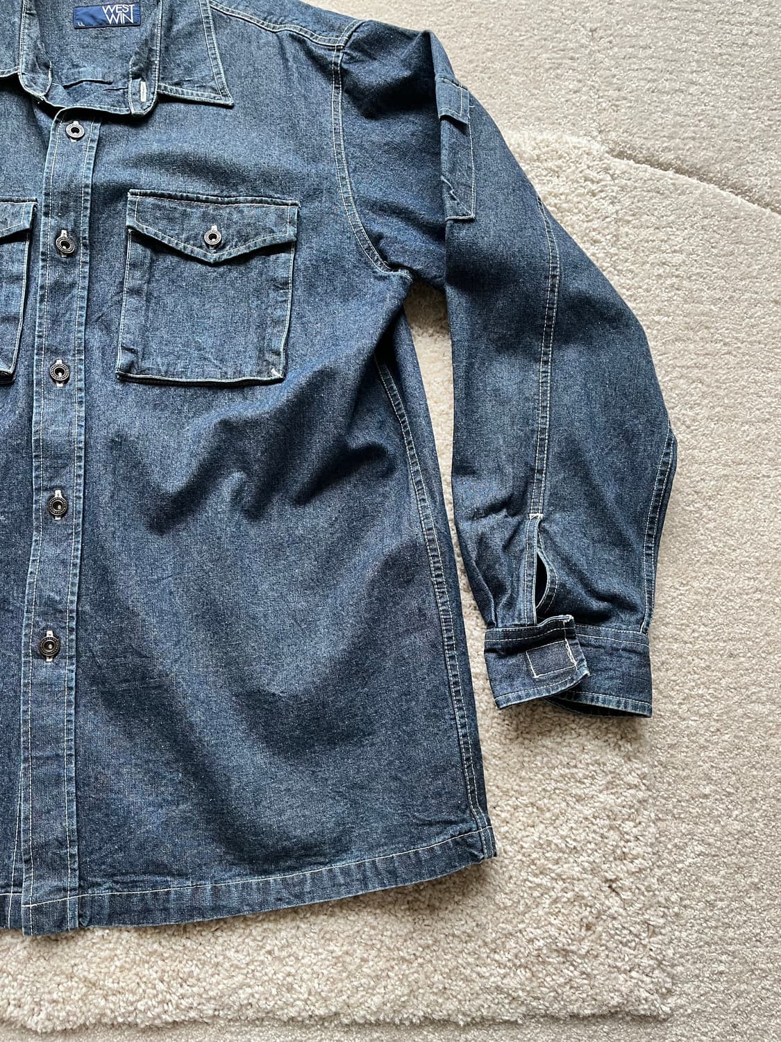 West Win 데님 유틸리티 셔츠 자켓 (103-105) 상품이미지5