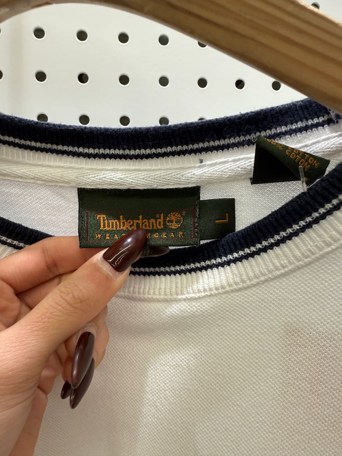 팀버랜드 로고 오버핏 반팔 티셔츠 U1609 상품이미지5