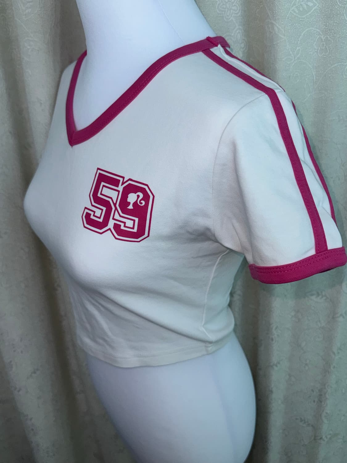 Hdex X barbie Short-Sleeve Crop Top 상품이미지1