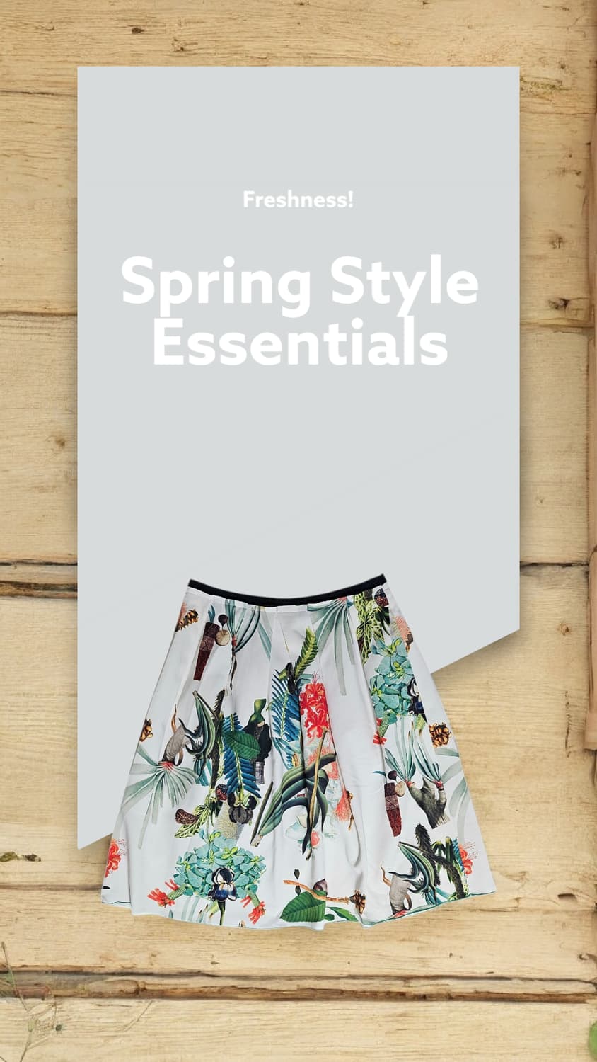 티렌 THYREN 패턴 네오플랜 플리츠 미디스커트 55(1/2) 상품이미지10