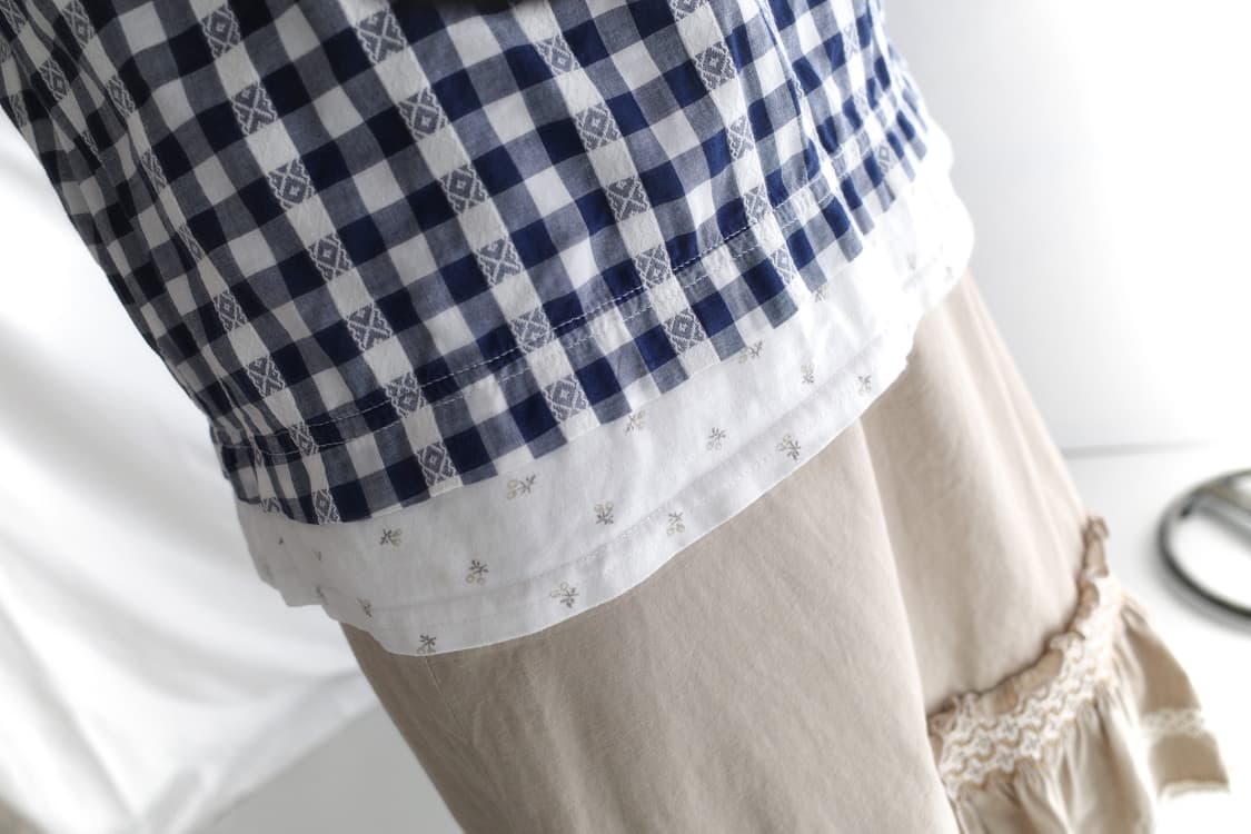 check layered half T 상품이미지6