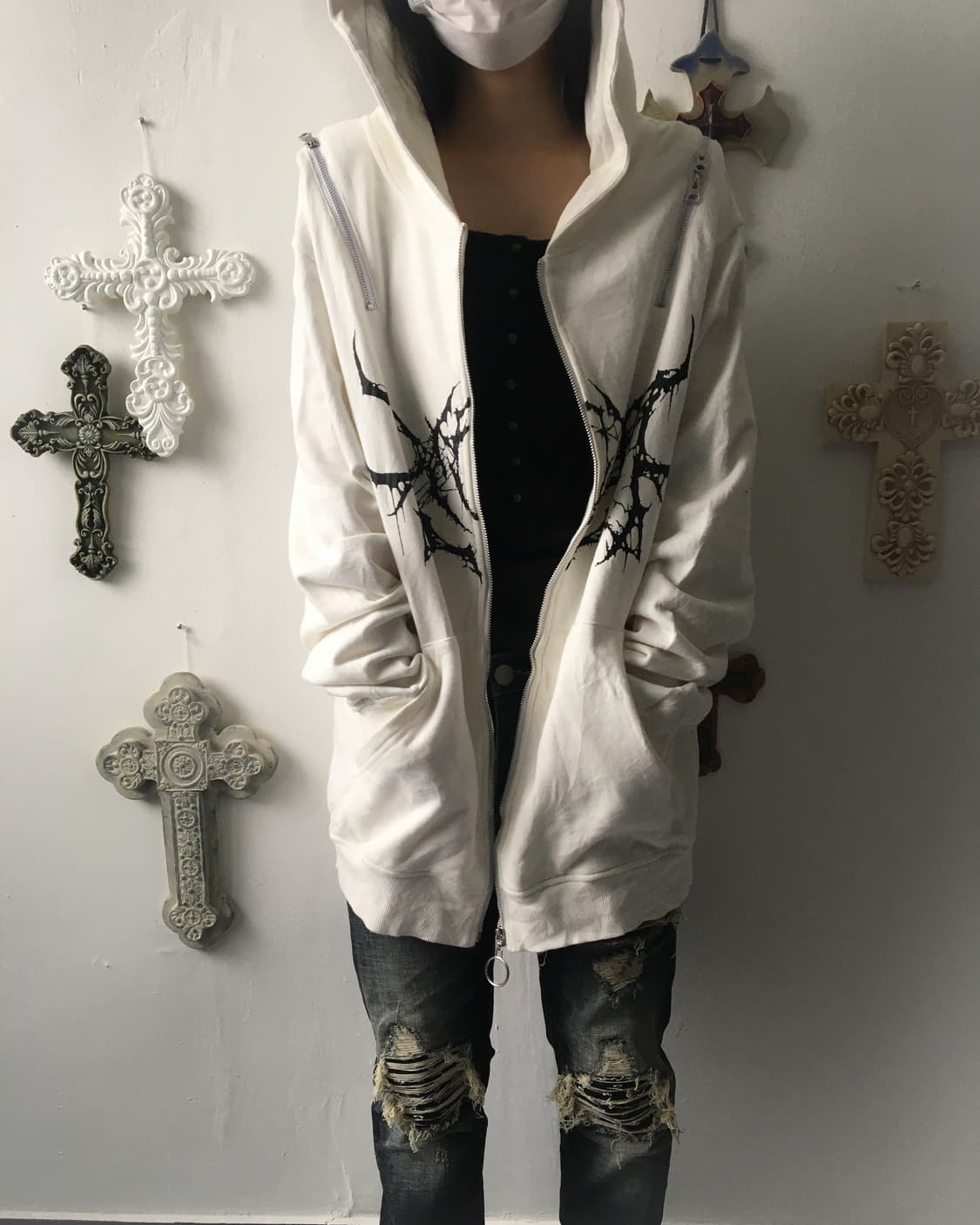 Reflem Devil Hood printing cut off hood  상품이미지7
