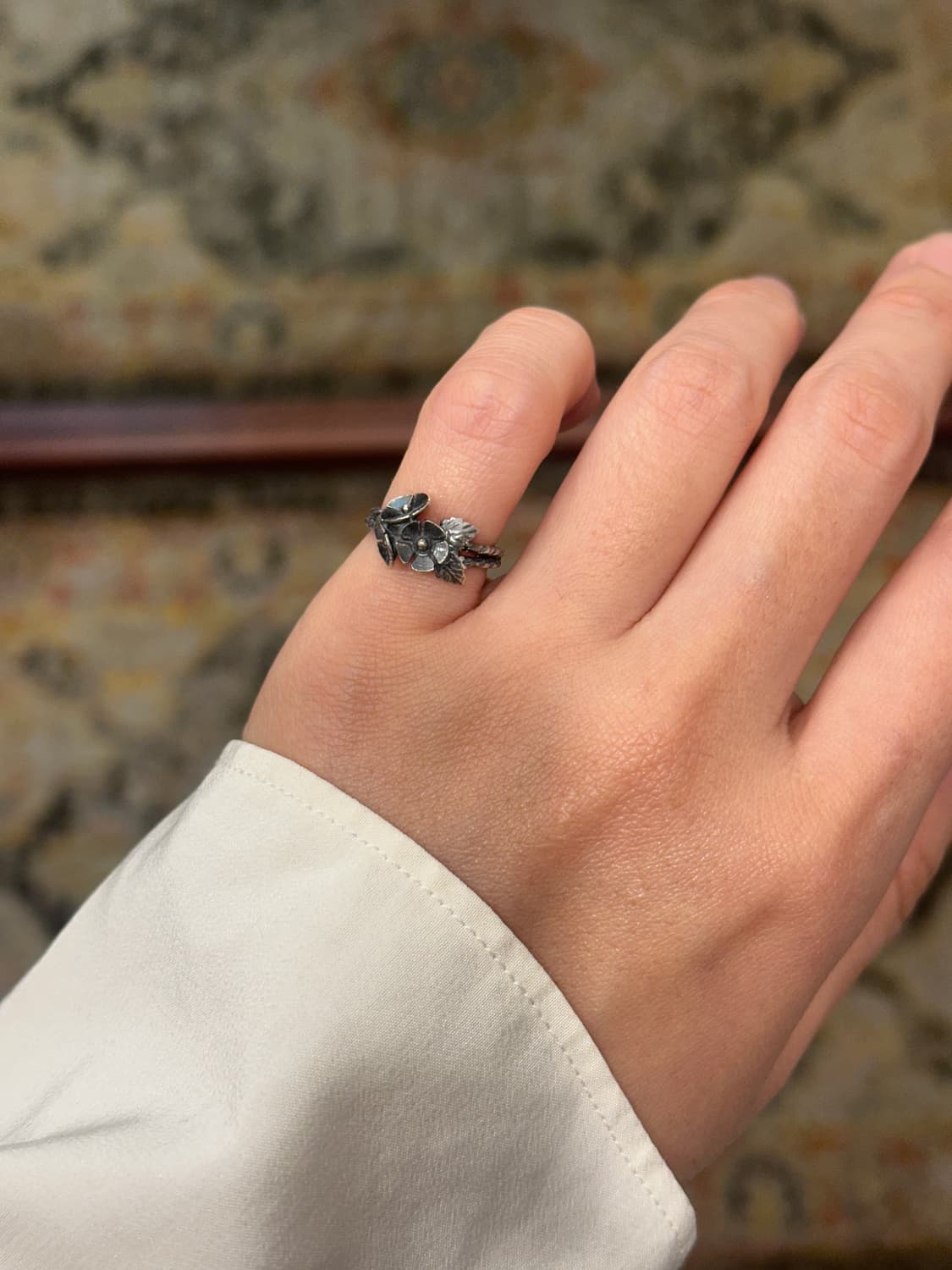 bunch of flowers 925silver baby ring 상품이미지4