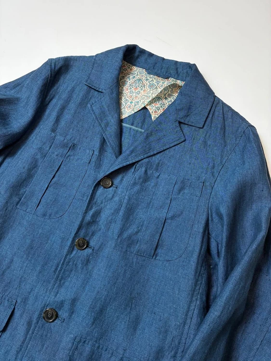 맨온더분 20ss 100% 린넨 벨티드 헌팅 자켓 PN8407 상품이미지2