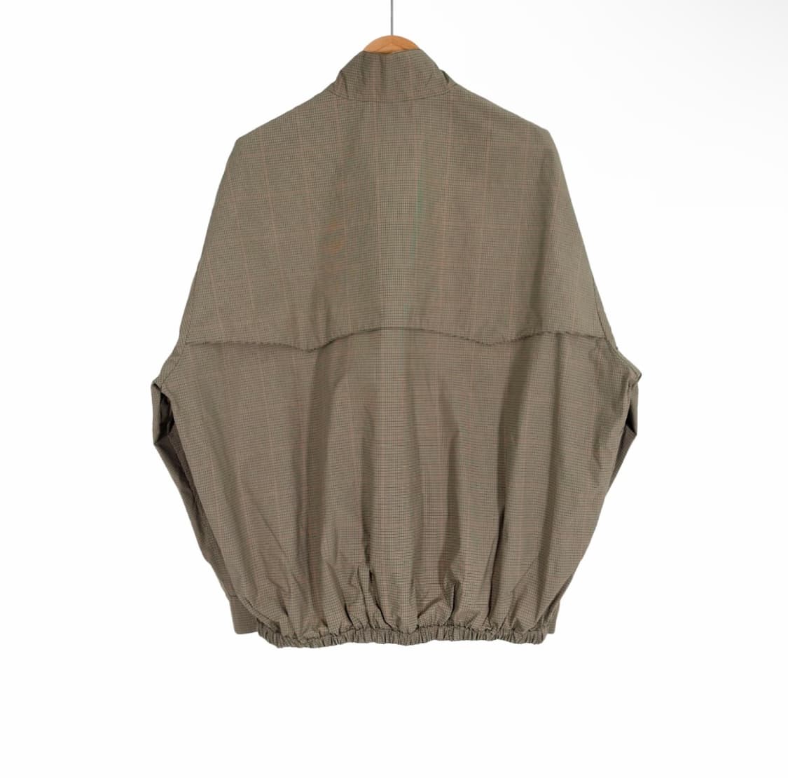 [38] 미우미우 25ss 테크니컬 체크 로고 블루종 자켓 올리브 그린 상품이미지3